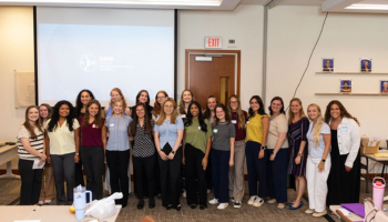 Audiology students at the ASHA National Office