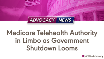Medicare Telehealth Authority Risks Lapse as Government Shutdown Looms