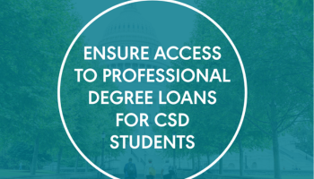 Fighting for higher loan limits for audiology and speech-language pathology programs