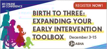 Enhance your early intervention practice with proven approaches. Register and reserve your spot today!