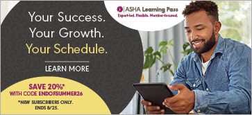 Save 20% off the ASHA Learning Pass. Unlimited learning. One subscription. Hurry! Sale ends 8/25.