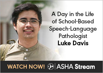 Join ASHA member Luke Davis, CCC-SLP, during a day at Wheaton Woods Elementary School