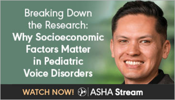 Learn about the impact of socioeconomic status on voice disorders in children