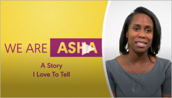 ASHA member shares the experience of catching up with a former patient