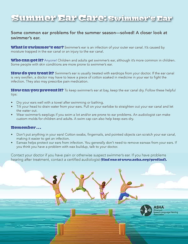 Summer Ear Care: Swimmer's Ear Summer Ear Care: Swimmer's Ear