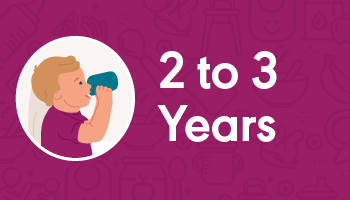 Developmental Milestones - feeding - 2 to 3 Years