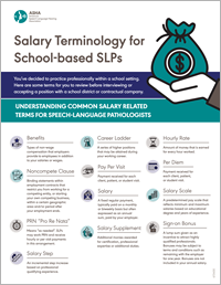 Salary Terminology for School-Based SLPs
