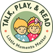 Talk, Play, and Read logo